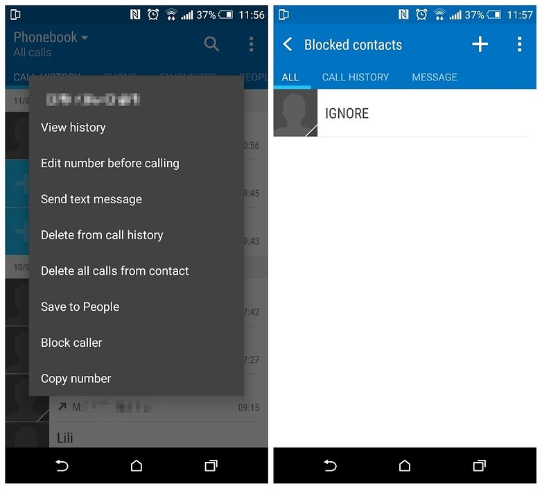 Block numbers in serial android download
